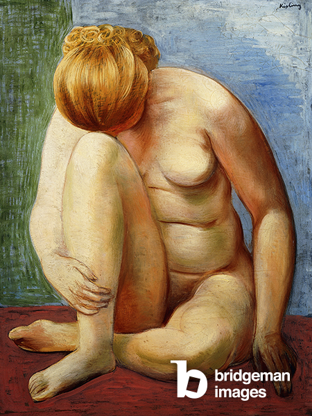 Nude Woman Sitting; Femme Nue Assise, 1938 (oil on canvas), Moise Kisling,  (1891-1953) / Private Collection / Photo © Christie's Images / Bridgeman Images