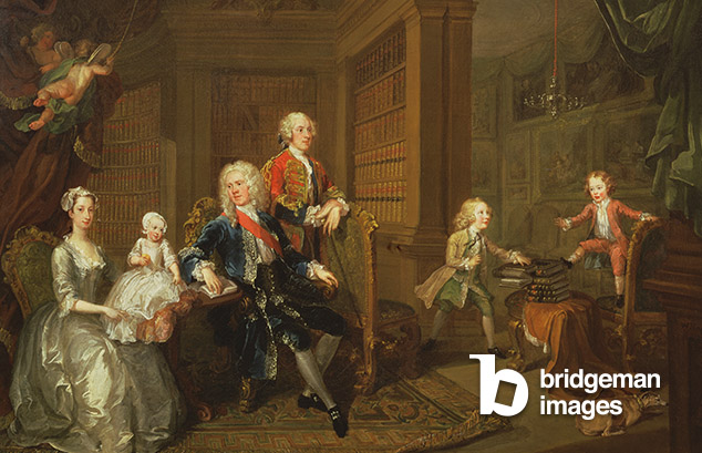 The Cholmondeley Family, 1732, William Hogarth, (1697-1764) / Private Collection / Bridgeman Images