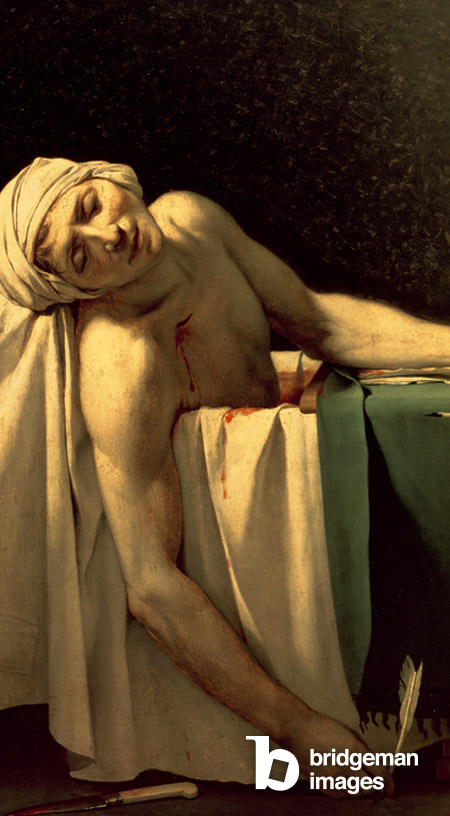 The Death of Marat : an example of neoclassicsm art