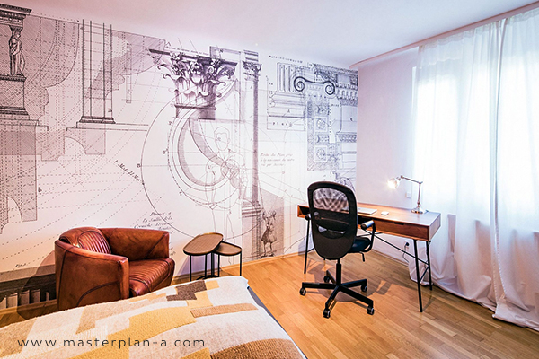 MasterPlan A, Children's Bedroom Interior Custom Architecture Wallpaper Design