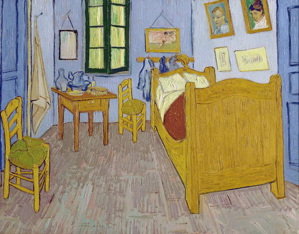 Van Gogh's Bedroom at Arles, 1889 (oil on canvas) Vincent van Gogh (1853-90) / Musee d'Orsay, Paris, France / Bridgeman Images