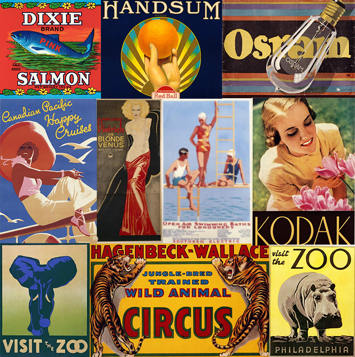 1930 images and photos of the 1930’s posters, labels and advertising