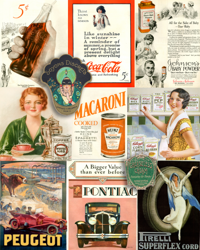 1920 images and photos of the 1920’s posters, labels and advertising