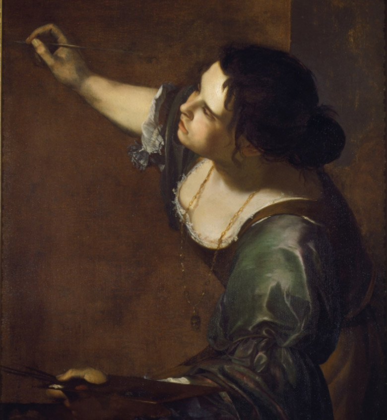 Self portrait as the allegory of Painting (La Pittura) 1638-39 by Artemisia Gentileschi (1597-c.1651) / Royal Collection Trust 