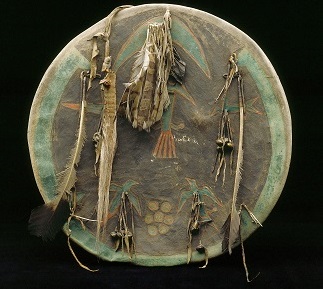 Shield, Cheyenne, c.1860 (mixed media), American School, (19th century) / Detroit Institute of Arts, USA