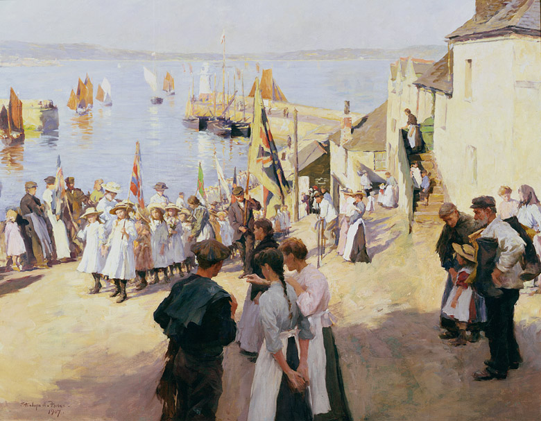 Gala Day at Newlyn, 1907, Stanhope Alexander Forbes (1857-1947) (BACS) / Hartlepool Museum Service, Cleveland, UK / Bridgeman Images