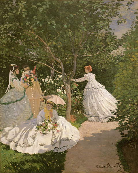 Women in the Garden, 1866 (oil on canvas) Claude Monet (1840-1926) / Musee d'Orsay, Paris, France / Bridgeman Images